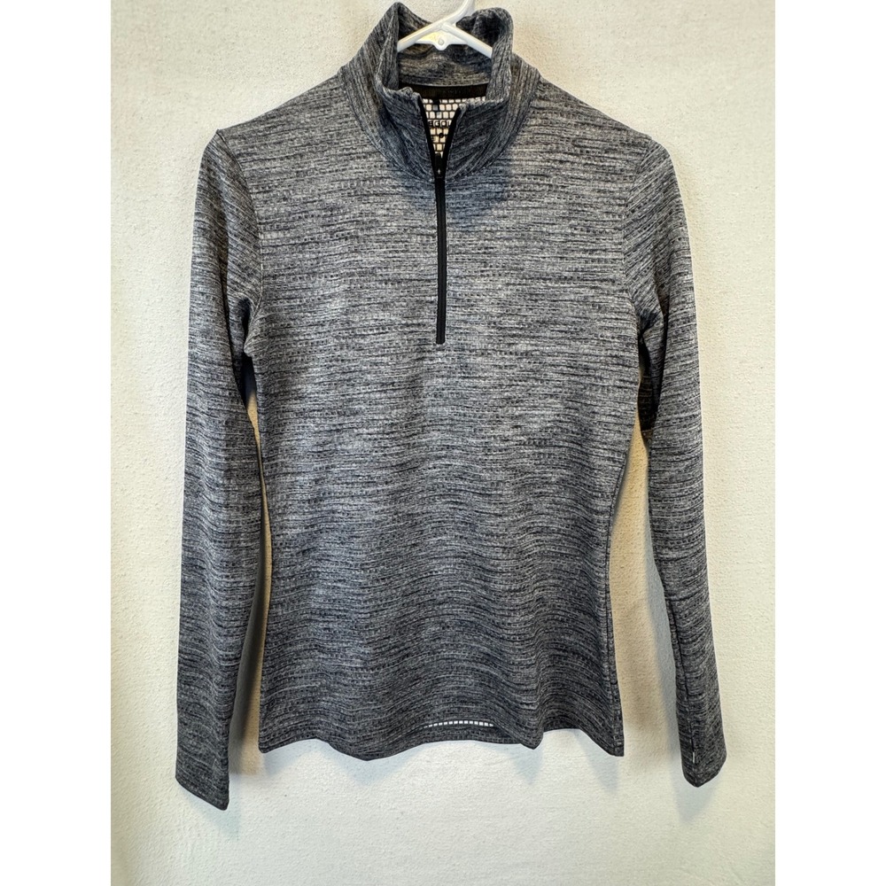 Nike Golf Pullover Gray Lucky Azalea 1/2 Zip Dri-FIT GW2018 Space Dye women's S